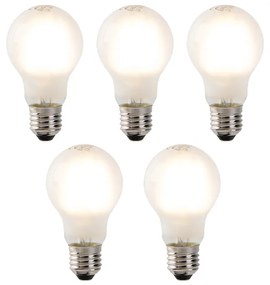 Set van 5 dimbare E27 LED lampen mat glas 4W 320 lm 2700K