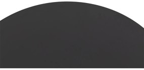 Goossens Salontafel Oda rond, metaal zwart, elegant chic, 60 x 37 x 60 cm