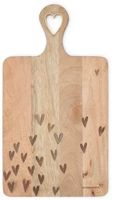 Rivièra Maison - Happy Hearts Chopping Board - Kleur: naturel