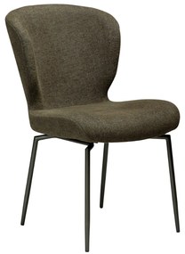 Dan-Form Glory Swivel Draaibare Eetkamerstoel Olijfgroen Boucle
