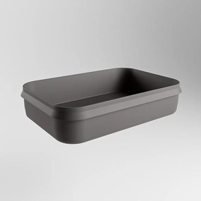 Mondiaz Arvo Solid Surface waskom 55x38cm dark grey