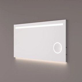 Hipp Design 6000 spiegel met LED verlichting, vergrootglas en spiegelverwarming 80x70cm