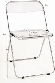 Set van 4 klapstoelen voor evenementen Tamy