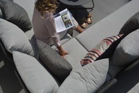 4 Seasons Outdoor Belize Loungeset rechts met Axel bijzettafels SALE  Loungeset    antraciet weerbestendig