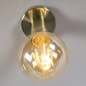 Moderne plafondlamp goud 13 cm - Facil Design, Modern E27 cilinder / rond Binnenverlichting Lamp