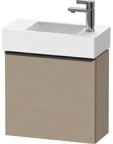 Duravit D-Neo wastafelonderkast 48.4x44x22.2cm Rechtsdraaiend 1 deur Linnen Mat de4219r7575