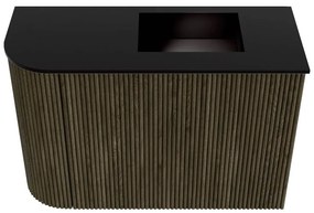 Mondiaz Joya 60cm toiletmeubel ronding links shadow met wastafel faye rechts 1 kraangat urban