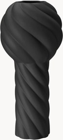 Handbeschilderde keramische vaas Twist Pillar, H 34 cm