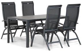Tuinset 4 personen 160 cm Aluminium/textileen Grijs Hartman Summerland/Varano