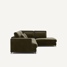 Omvormbare hoekbank rechts, fluweel, Marsile