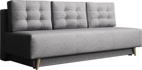 Slaapbank Columbus 140, Aantal zitplaatsen: 4, Aanwezig, Lichtgrijs, 90x200x87cm, 75 kg, Poten: Hout, Hout: Grenen