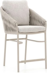 Barkruk tuin | SUNS Nappa | Rope (touw) | Taupe | Tuinstoel | Stapelbaar | Kees Smit Tuinmeubelen