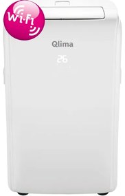 Qlima mobiele airco met afstandsbediening en WiFi 9500BTU 90m3 wit P528