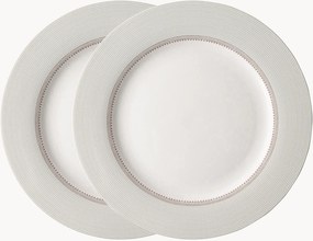 Porseleinen dinerborden Flat, 2-delig