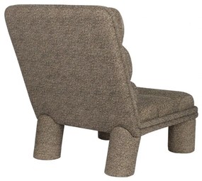 Dutchbone Fern Design Fauteuil Boucle Stof Zwart