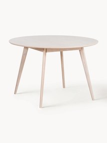 Ronde eettafel Yumi van eikenhout, Ø 115 cm
