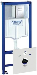 Grohe Rapid SL wc-element met inbouwreservoir en Skate Cosmopolitan bedieningsplaat chroom