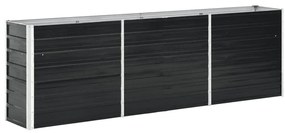 vidaXL Plantenbak verhoogd 240x40x77 cm gegalvaniseerd staal antraciet