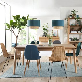 Uitschuifbare eettafel, eikenfineer, 6 tot 10 personen, PULLY