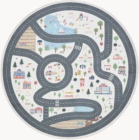 Rond kindervloerkleed Linus, wasbaar