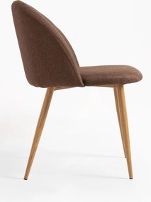 Set 4 Vint Stoffen Stoelen