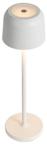 Buitenlamp met dimmer LED Tafellamp met dimmer mushroom off-white oplaadbaar incl. laadstation - Raika Modern IP65 Buitenverlichting Lamp