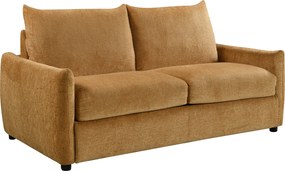 Slaapbank Met Matras Tweepersoons Honinggeel