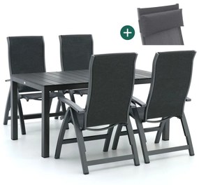 Bellagio Fermo/Fidenza 160cm dining tuinset 5-delig verstelbaar