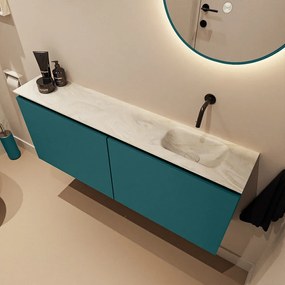 Mondiaz Ture DLux toiletmeubel 120cm smag met wastafel ostra rechts zonder kraangat