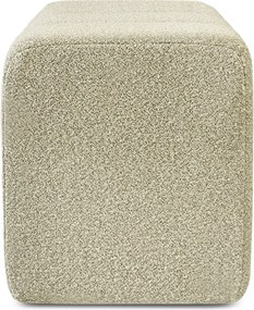 Halbankje Zachte Stof Naturel 72 Cm