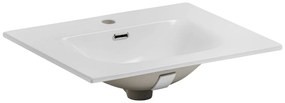 Comad Luxor Beige badmeubel 60cm met 2 lades en wastafel wit glans