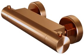 Brauer Copper Edition Thermostaatkraan opbouw - 2 gladde knoppen - PVD - geborsteld koper 5-GK-234