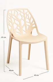 Set 4 Hissar Polypropyleen Stoelen