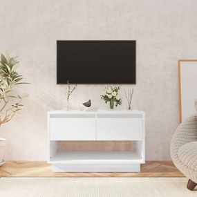 vidaXL Tv-meubel 70x41x44 cm spaanplaat hoogglans wit