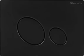 Saqu Loop bedieningspaneel mat zwart voor Geberit UP100