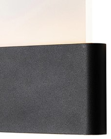 Buiten wandlamp zwart incl. LED met huisnummers IP54 - Kandi Modern, Design IP54 Buitenverlichting