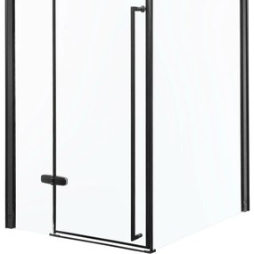 Kerra Long douchedeur zwart 80cm