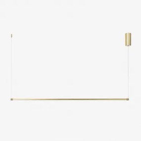 Led Lineaire Hanglamp 120 Cm Van Metaal Bergene Goud - Sklum