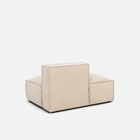 Loungebank, links, vintage fluweel, Seven