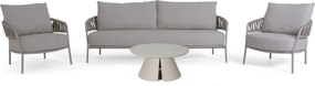 Stoel en Bank Loungeset 5 personen Rope Taupe  4 Seasons Outdoor Calma/Cayora