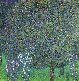 Gustav Klimt - Kunstdruk Roses under the Trees, c.1905, (40 x 40 cm)