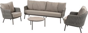 Vic Cannes stoel bank loungeset 4 delig organic terre Taste 4SO