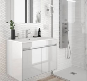 Muebles Fusion badmeubel hoogglans wit 70cm