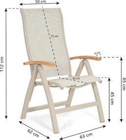 Presto Tarenta Standenstoel Aluminium Grijs