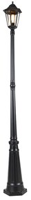 Klassieke buitenlantaarn zwart 200 cm IP44 - Havana