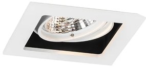 Set van 6 Vierkante inbouwspot wit verstelbaar - Artemis 70