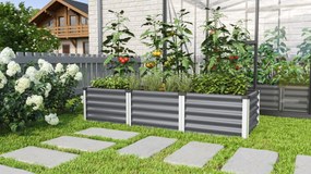 Vitavia Verhoogd zaaibed Linus In&amp;Out 401 S - graniet/alu - 40,3cm