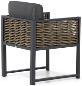 Tuinset 6 personen 230 cm Aluminium/wicker Grijs Santika Furniture Santika