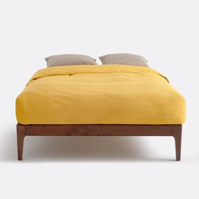 Bed in massief essenhout met lattenbodem , Agura