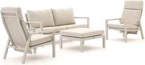 + 15% kassakorting | Stoel-bank loungeset Manifesto | 4 personen | Loungeset Beige | Aluminium | Kees Smit Tuinmeubelen